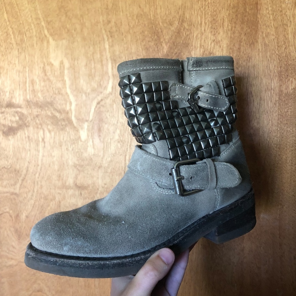 Ash Studded Boots (taupe color)